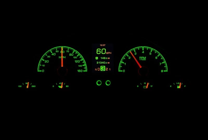 Dakota Digital 56 Ford Pickup Personalizable Salpicadero Analógico Sistema HDX-56F-PU-S Foto 3 de 4