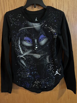 nike Black space jam Long Sleeve shirt kids Size L 12-13 Years