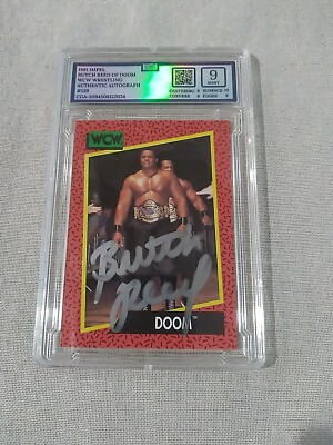 1991 Impel Wcw Butch Reed Doom Signed Card Graded | eBay