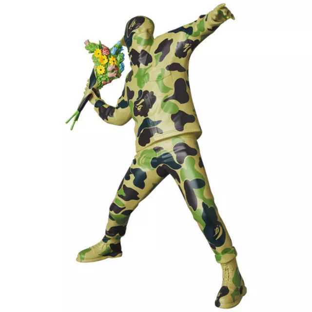 BRANDALISM × BAPE(R) FLOWER BOMBER ABC CAMO Ver A BATHING APE medicom toy banksy