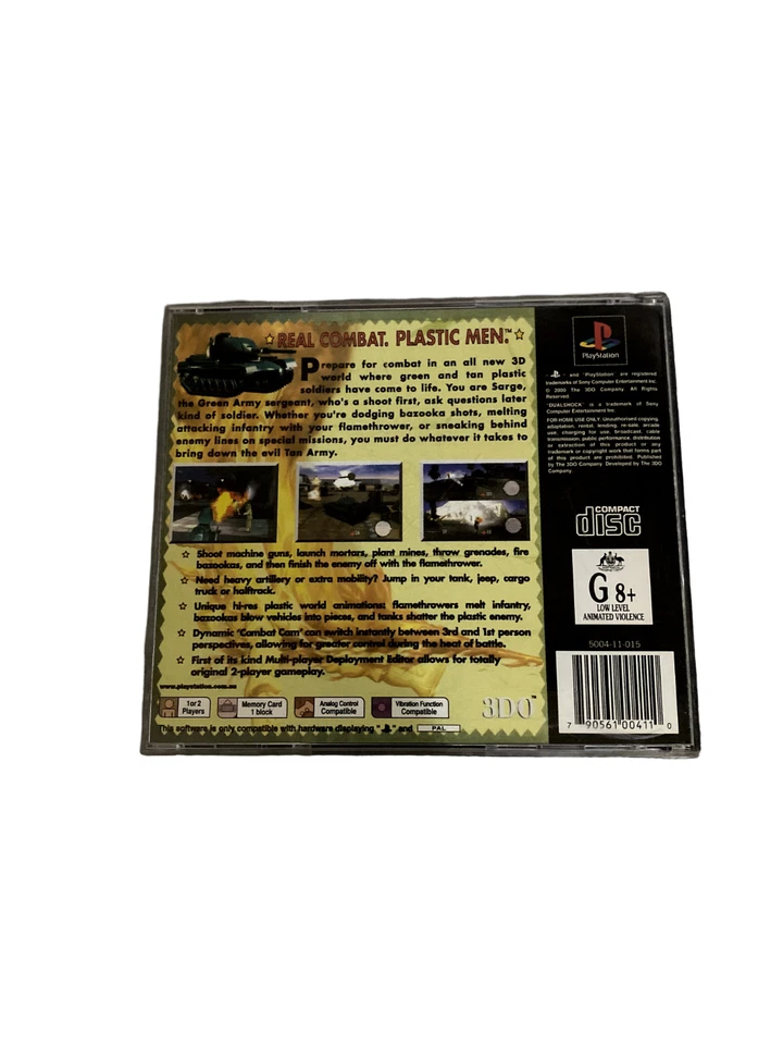 Army Men 3D - Sony PlayStation - PS1 Game With Manual - PAL - AU Seller - Image 3 of 4