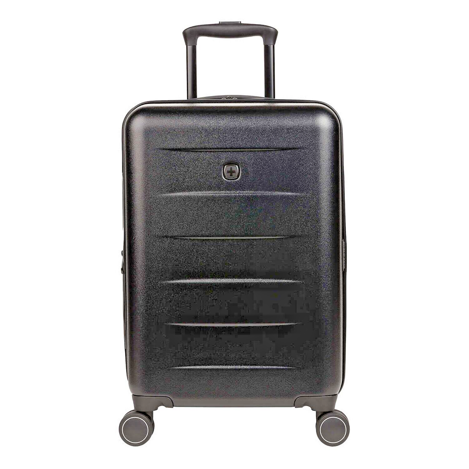 CARRY ON LUGGAGE SUITCASE WITH CUP HOLDER HARD SHELL SUIT CASE CABIN BAG 4 WHEEL-image