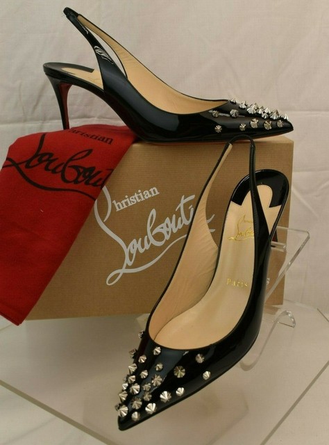 silver louboutin heels