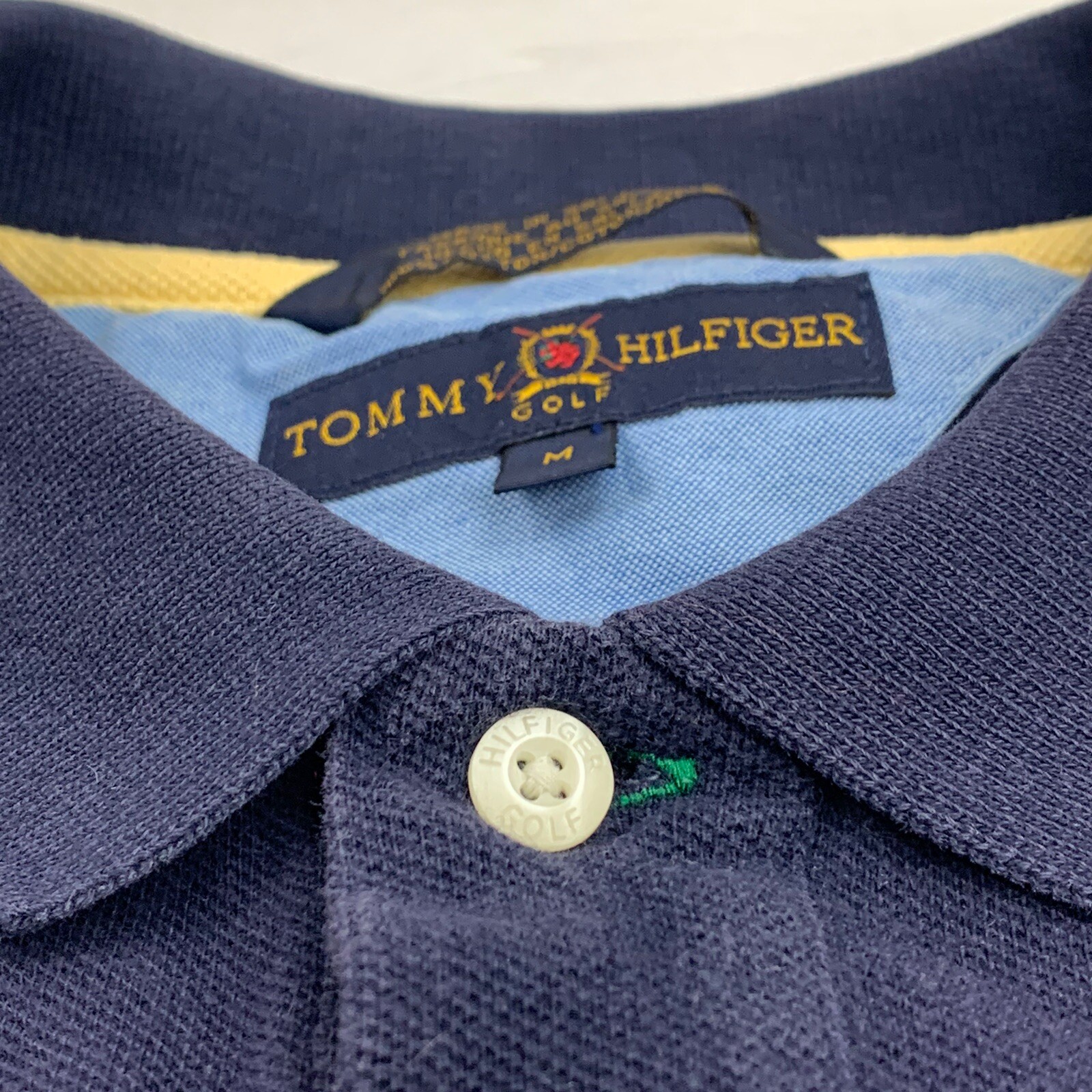 Vintage Tommy Hilfiger Golf Sz M Polo S/S Shirt Essential Classic Cotton Logo image 5