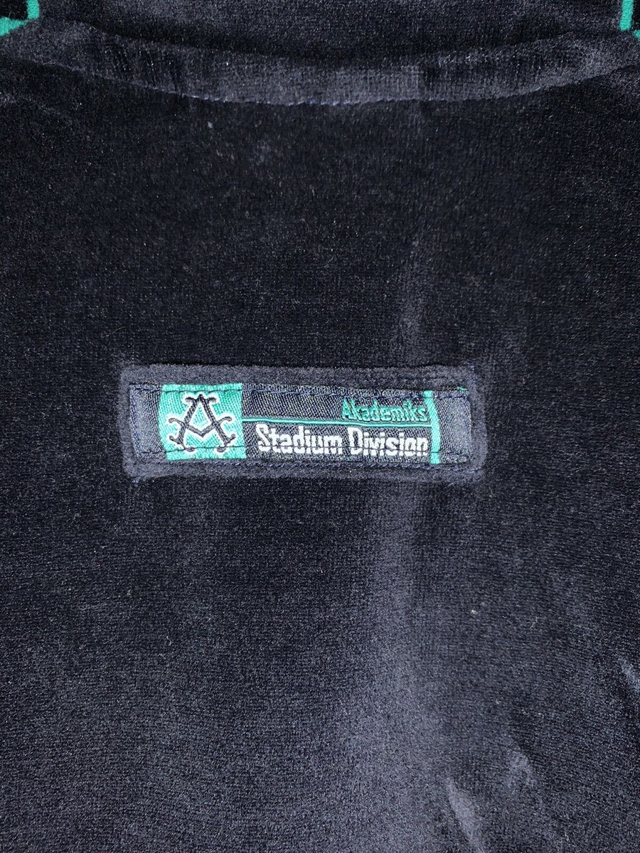 Men's Akademiks Stadium Division Velour Warm-Up Track