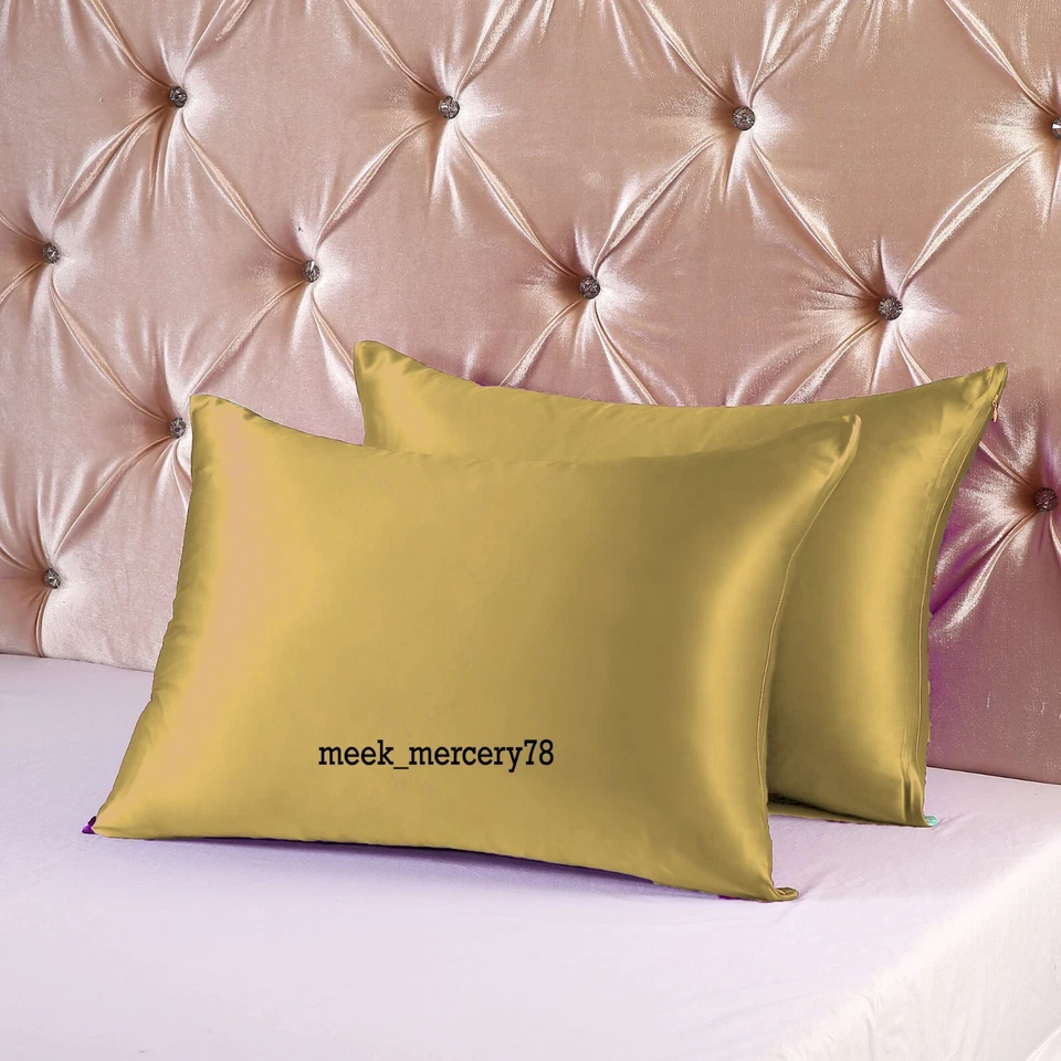 Funda de cojín de ossum sedosa funda de almohada satinada funda de cojín suave cómoda S23 Foto 2 de 4