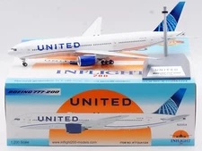 INFLIGHT 1:200 United Airlines Boeing B777-200ER Diecast Aircraft Model N209UA