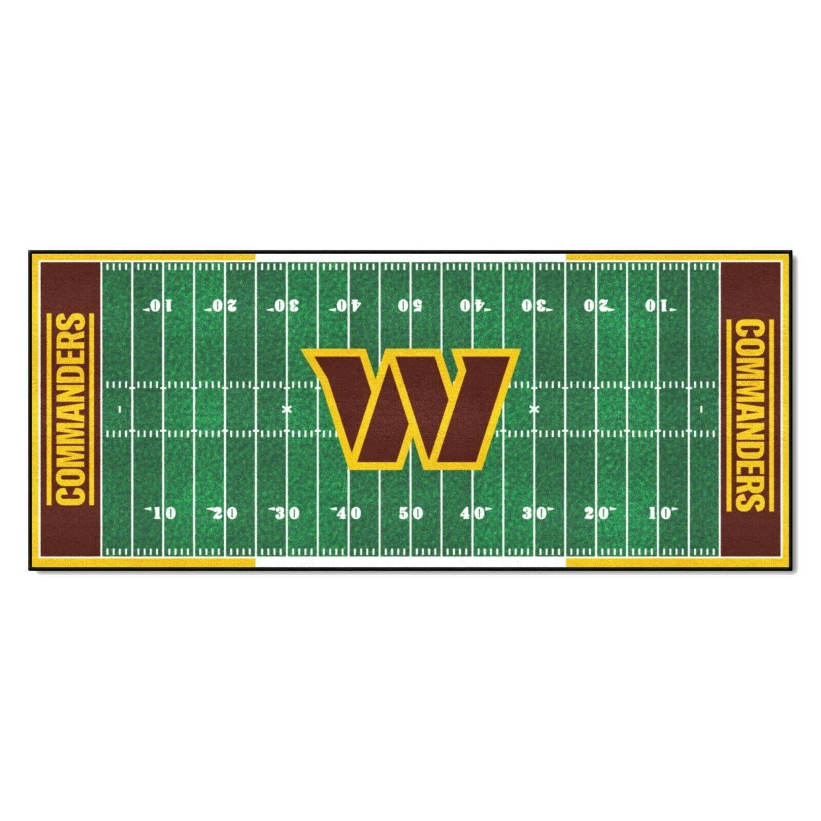 Washington Commanders 30" X 72" Football Runner Area Rug