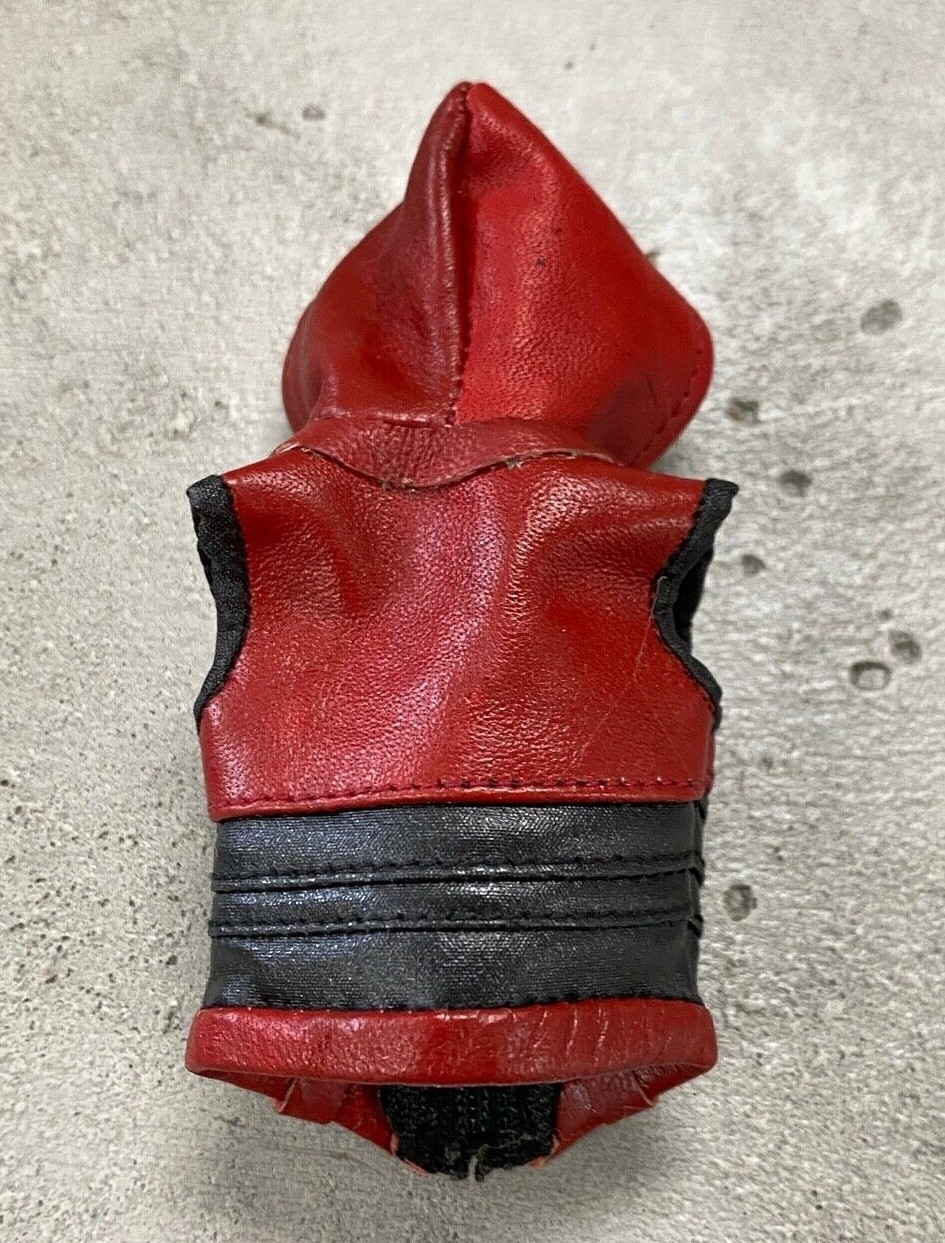 1/12 Scale Red Leather Vest For Mezco One:12 Arsenal Action Figure (Vest Only, No Figure Included)