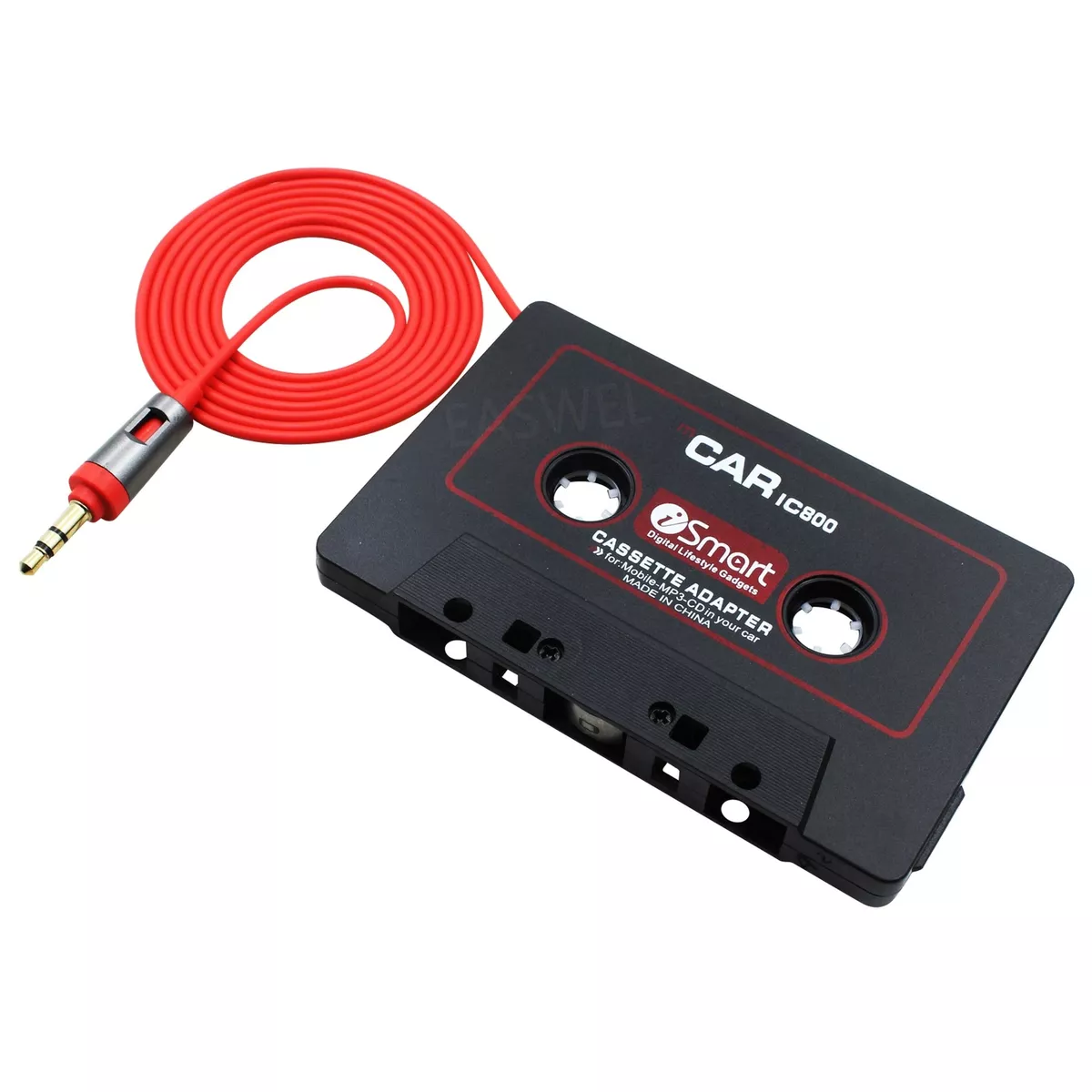 Cassette Tape Adapter 3.5mm AUX Audio Play music iPod DVD CD