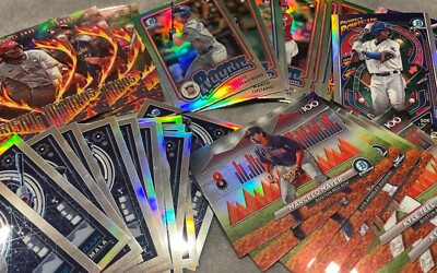 2024 Bowman Inserts Top 100, RoTY, AI, Gladiator, Power Up, Rising Infernos +