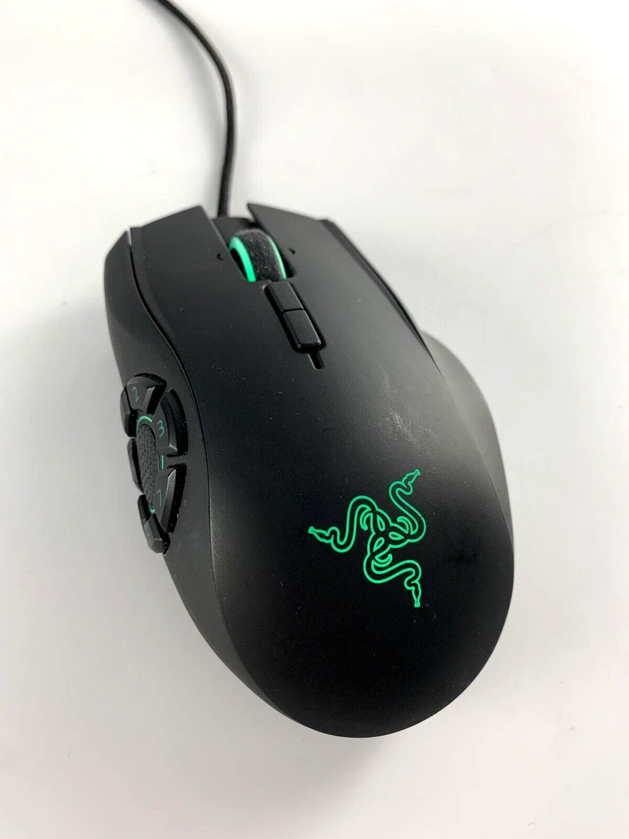 Razer Naga Hex v2 Wired RGB LED Gaming Mouse, Matte Black, 9 Button RZ01-0160