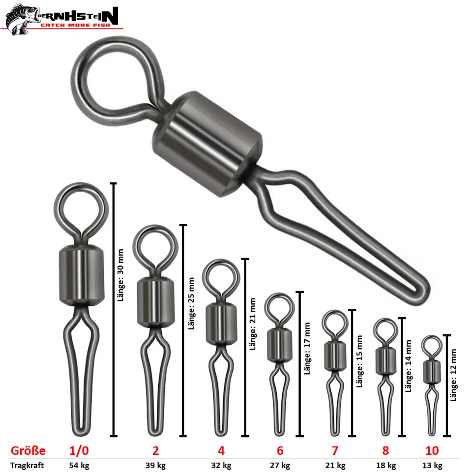 Drop Shot Wirbel Klemmwirbel Schnelleinhänger für Montagen und Bleigußform Black