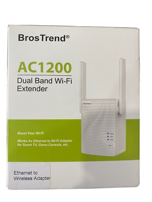 Tenda AC1200 Dual-Band Wi-Fi Range Extender - White