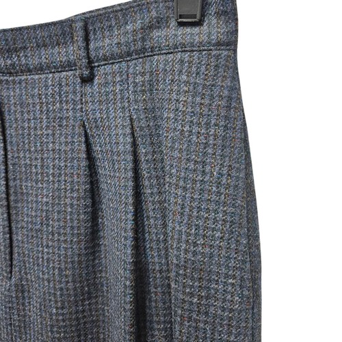 Vintage Mark Shale Blue Wool Long Pencil Skirt Size 12 Button Zip Closure Lined - Picture 7 of 12
