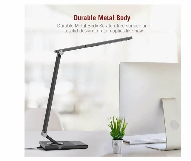 taotronics stylish metal table lamp