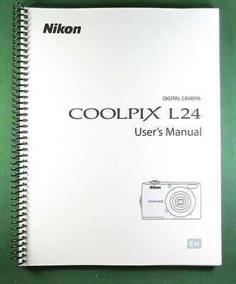 Nikon CoolPix L24 User's Instruction: 144 Pages Protective