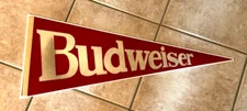 VINTAGE BUDWEISER BEER FELT PENNANT SIGN ANHEUSER BUSCH BRG CO ST LOUIS MO