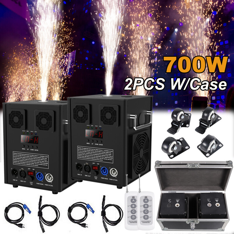 HOLDLAMP 700/1200W Cold Spark Machine – DMX Firework Effect For Weddings, Clubs & Stage Shows – With Remote