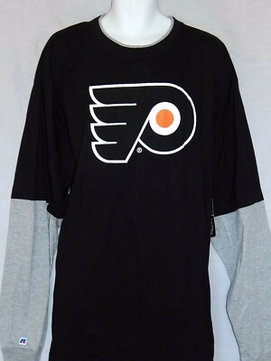 Men's Philadelphia Flyers T-Shirt Big & Tall Size 2xt 3xl 4xl 4xt 5x Logo Black