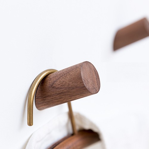 Wooden Hook Wall Hooks Hat Jacket Coat Hooks Storage Hanger Hallway Home Decor - Picture 7 of 16