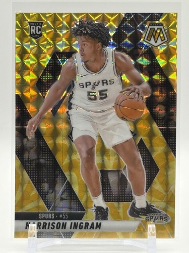 2024-25 Mosaic Harrison Ingram Rookie RC #244 YELLOW REACTIVE Prizm Spurs
