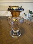 Rare Vintage Italian Murano Blown Glass Vase 7” Tall Exquisite Hand Painted