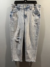 Womens Ava Viv Jeans High Rise Slim Straight Size 18 Blue