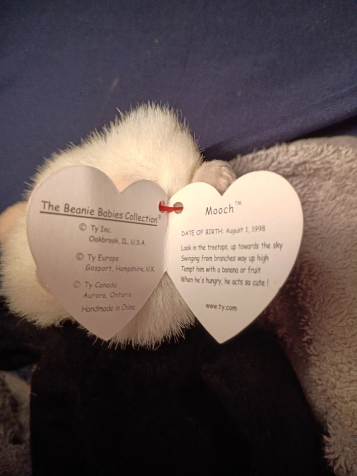 Ty Beanie Baby Bongo The Monkey And Beanie Baby Mooch The Monkey - Image 3 of 4