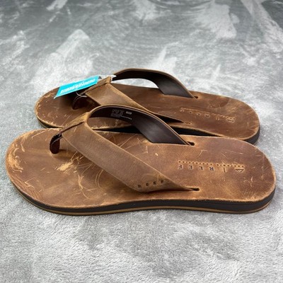 Reef Men\'s Bronze Tan Ojai Classic Leather Thong Sandals 13 $_57.JPG?set_id=880000500F main image 4