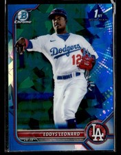 2022 Bowman Sapphire Edition #BCP-57 Eddys Leonard Card Los Angeles Dodgers