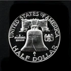1956 TYPE ONE FRANKLIN HALF DOLLAR (SCARCE), GEM, 90% SILVER, US MINT PROOF COIN