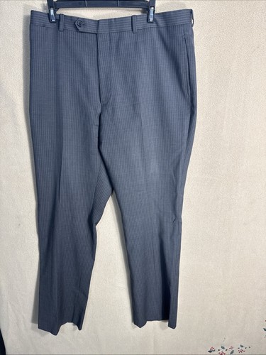 Tuta Tommy Hilfiger 42R grigio gesso gessato 2 pezzi 35x32 100% lana due bottoni - Foto 14 di 22