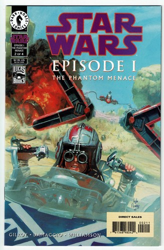 Star Wars Episode 1 Phantom Menace #2 | Dark Horse 1999 | Art Cover
