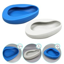 Bedpan Heavy Duty Stable Reusable for Home Use Easy Use Bed Pan for Elderly