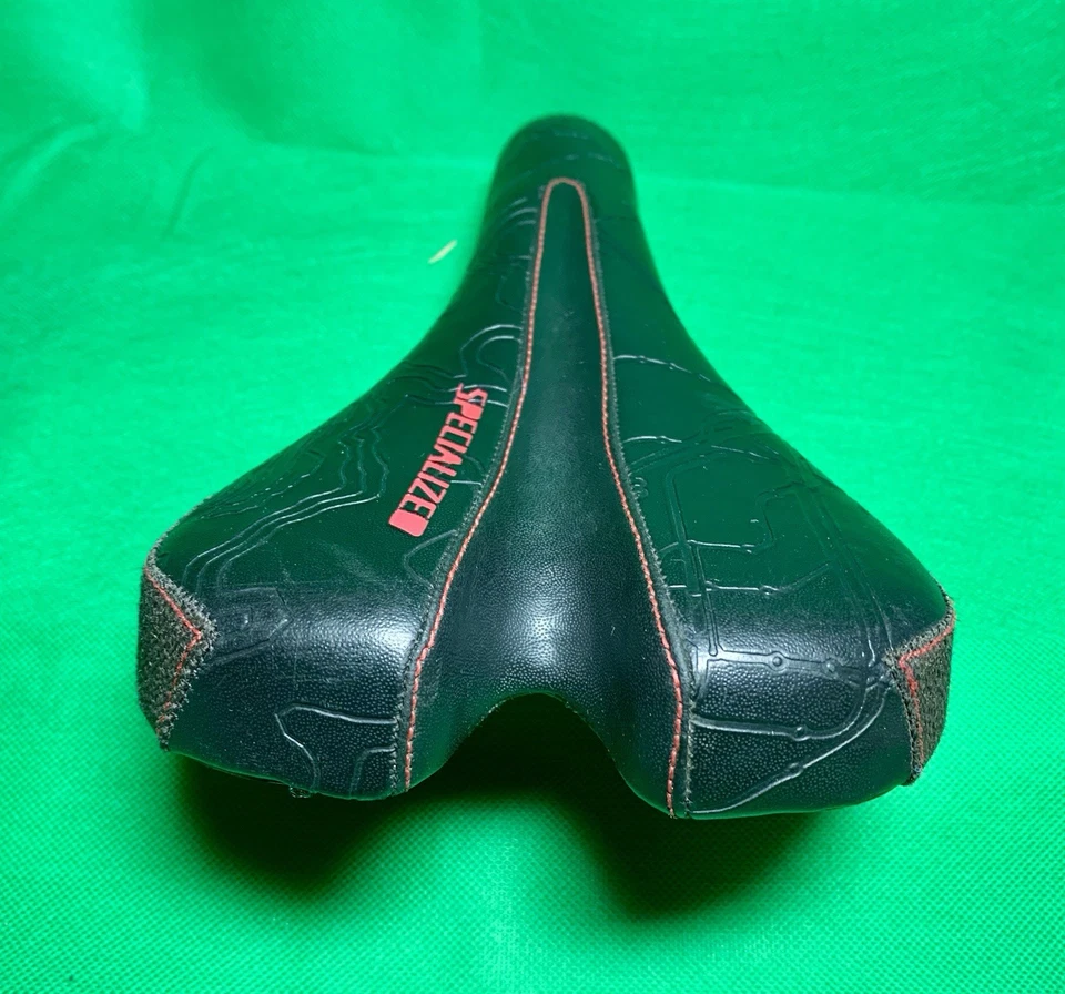 Sillín BG Specialized vintage negro rojo costuras Foto 4 de 4