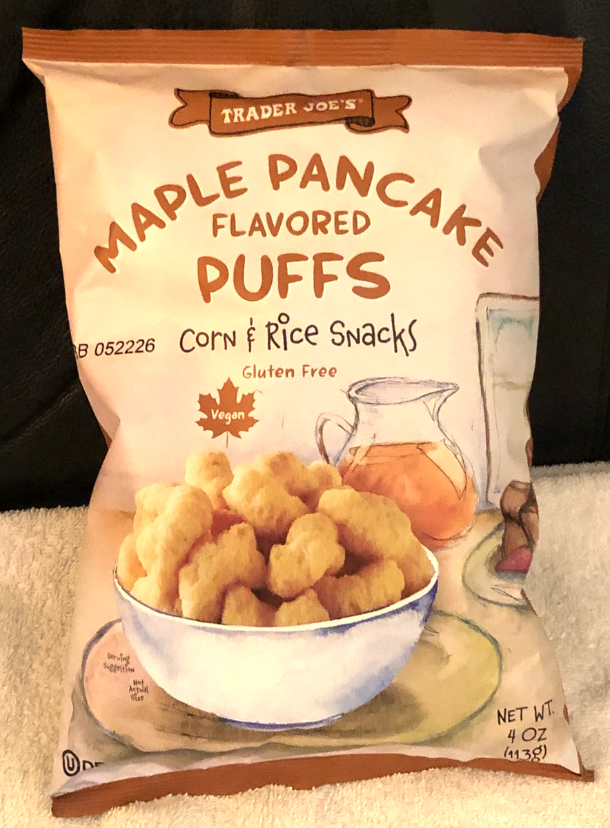 Trader Joe’s Maple Pancake Flavored Puffs Snacks 4oz SEASONAL Edition  🍁🍁NEW