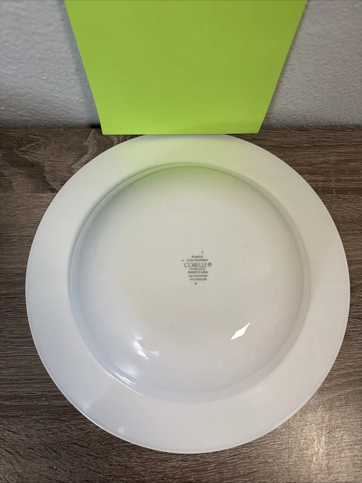 Juego de 8 tazones para servir pasta/ensalada/ensalada blanca barrida Corelle 10 3/4" EE. UU. Foto 3 de 4