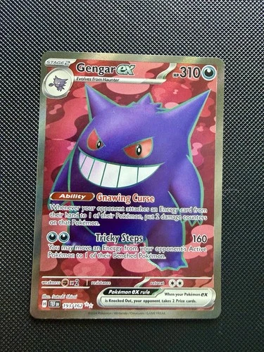 Pokémon TCG Gengar EX Temporal Forces Ultra Rare Card 193/162 Scarlet & Violet