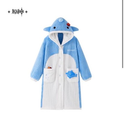 Mihoyo Genshin Impact Tartaglia Whale Pajamas Sleepwear Childe Sleep Robe
