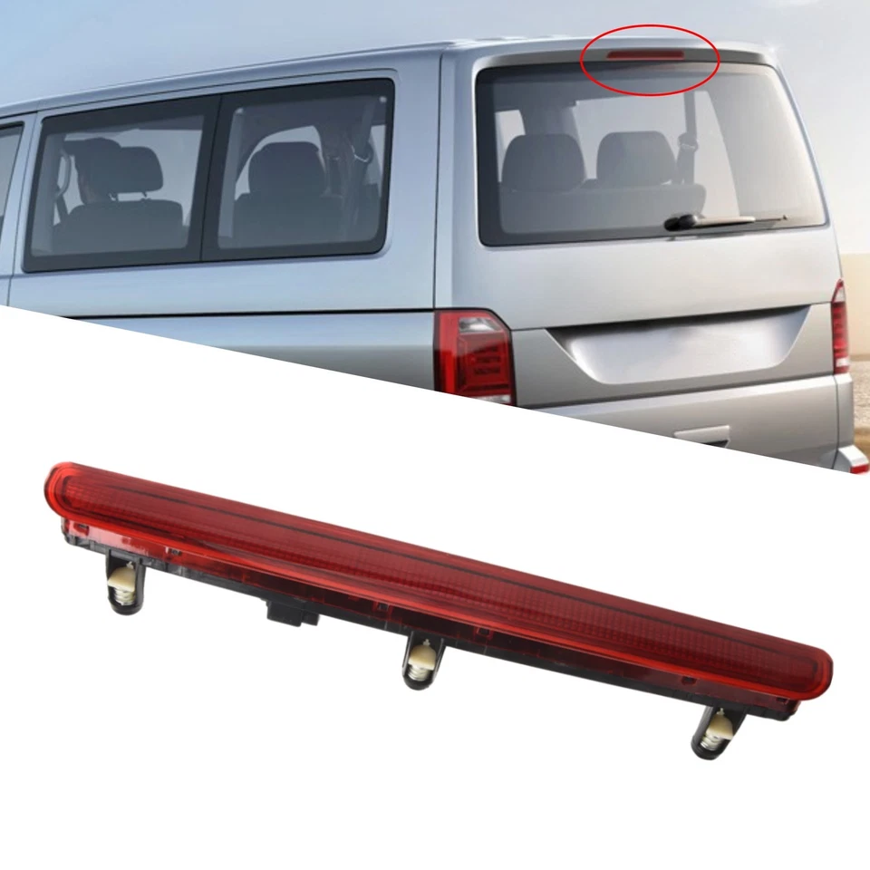 Sleek Design Rear High Level Brake Light in Red for For Transporter T5 - Image 3 of 4