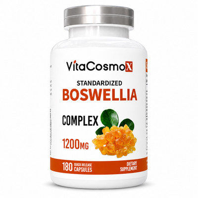VitaCosmoX Full Spectrum Boswellia Double Strength 1200 mg 180 Cap Help Joint