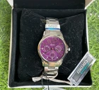 Seiko Criteria Quartz Purple Dial Sapphire Crystal Stainless Steel Lady's Watch