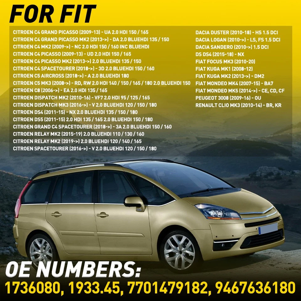 1x Fuel Pressure Control Valve Fits Ford Kuga I Ii 2.0 Tdci 2008-On 9M5Q9D347Aa - Image 2 of 4