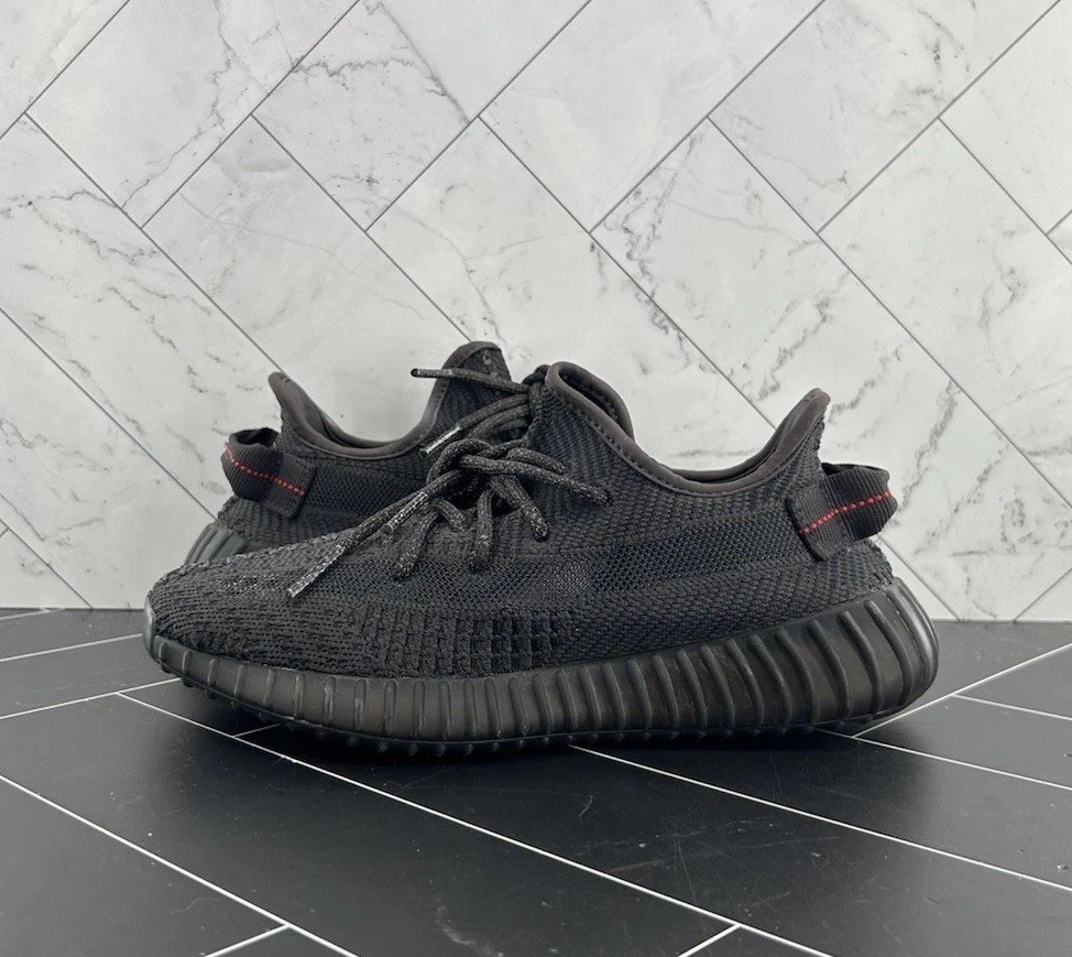 adidas Yeezy Boost 350 V2 Low Black Non-Reflective Size FU9006 - Main Image