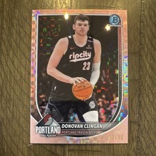 🔥2025-26 Bowman chrome Donovan Clingan Rookie Serial #13/15 Trail Blazers🔥