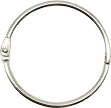 2 Inch 15 Pack Loose Leaf Binder Book Rings, with Metal Nickel Plated for Key,