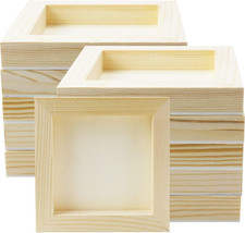 10 Pack 5 X 5 Inch Wood Panel Boards, Unfinished Wood Canvas Panels for Crafts,