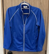 Augusta Sportswear Girls Blue ZIP Up Athletic Jacket Size Girls L