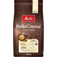 Melitta Bella Crema Espresso 1Kg Kaffeebohnen Ganze Bohnen Arabica Roestung